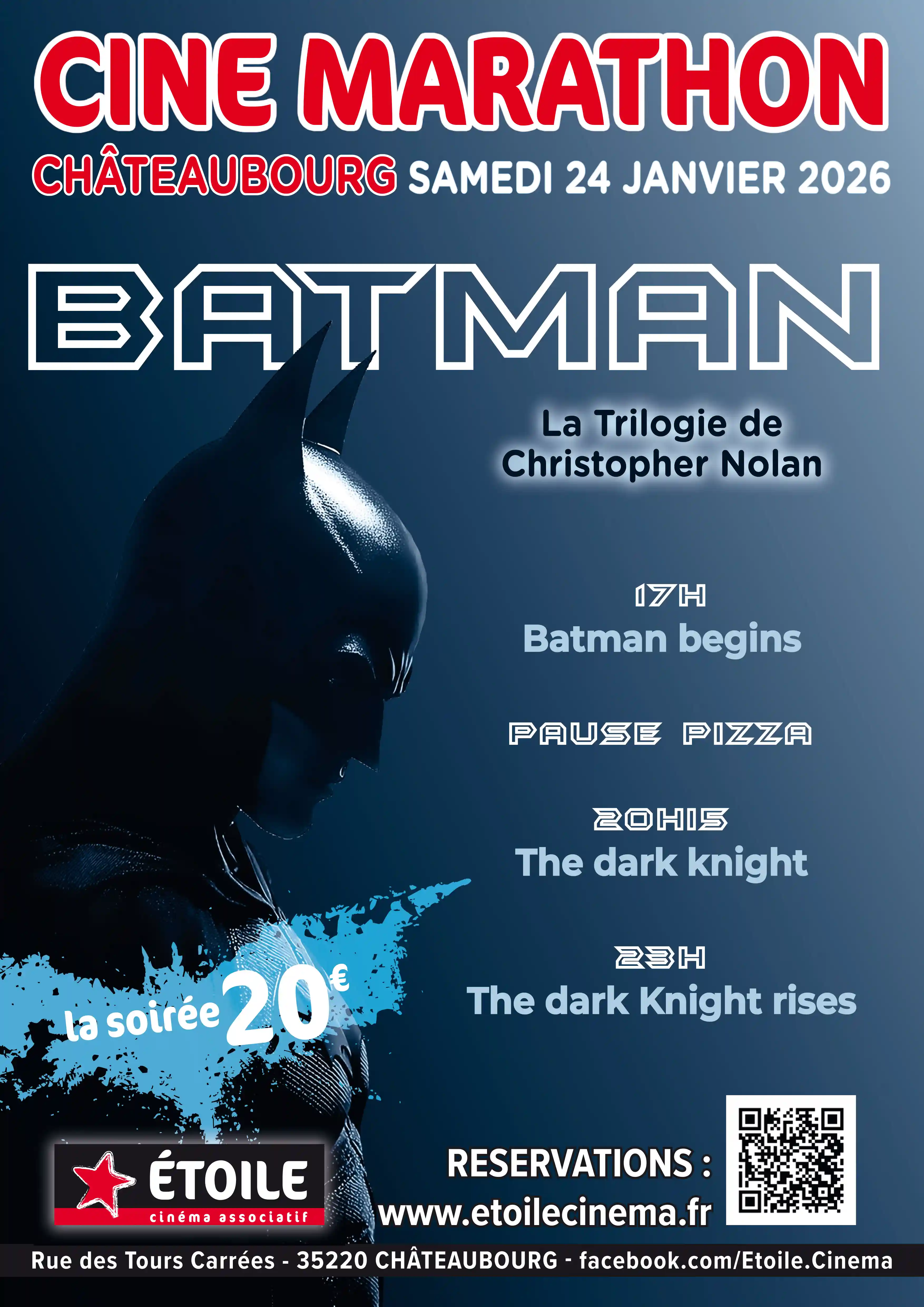 Cinémarathon 2026 : Batman (Begins-The Dark Knight-The Dark Knight Rises)