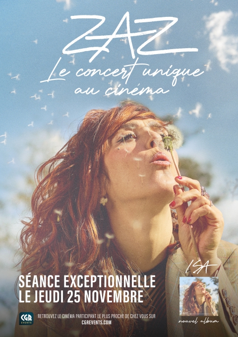 ZAZ - Le concert unique au cinéma - Le 25 novembre